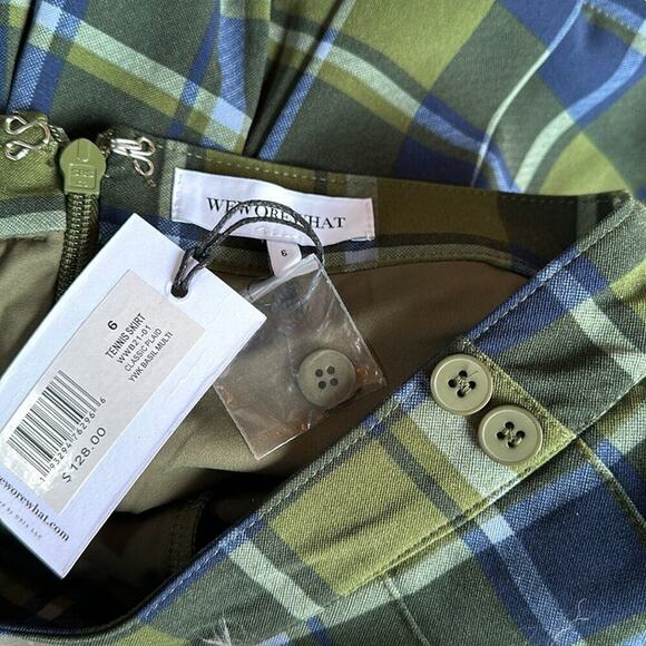WEWOREWHAT NWT Plaid Twill Tennis Mini Skirt Size 2 128.00 - Picture 8 of 8